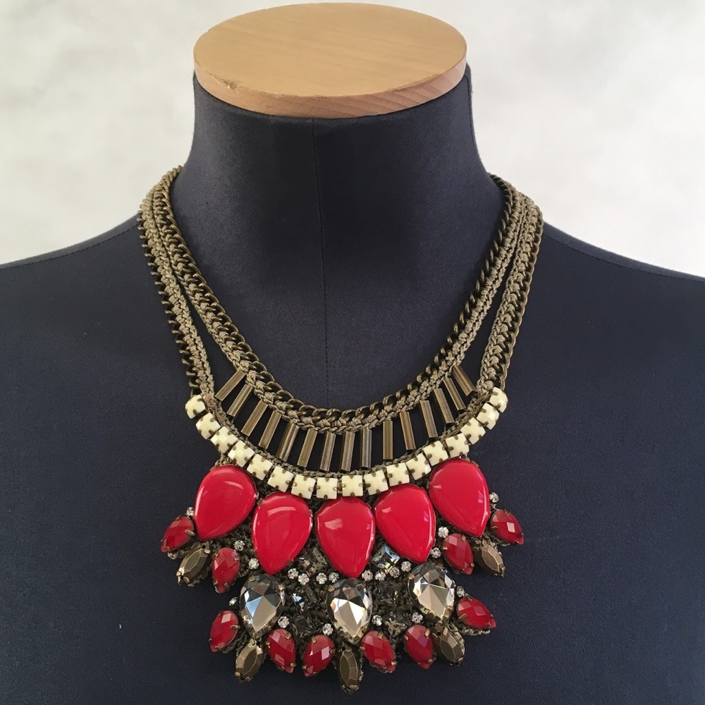 Karen Millen Knit Bib Necklace
